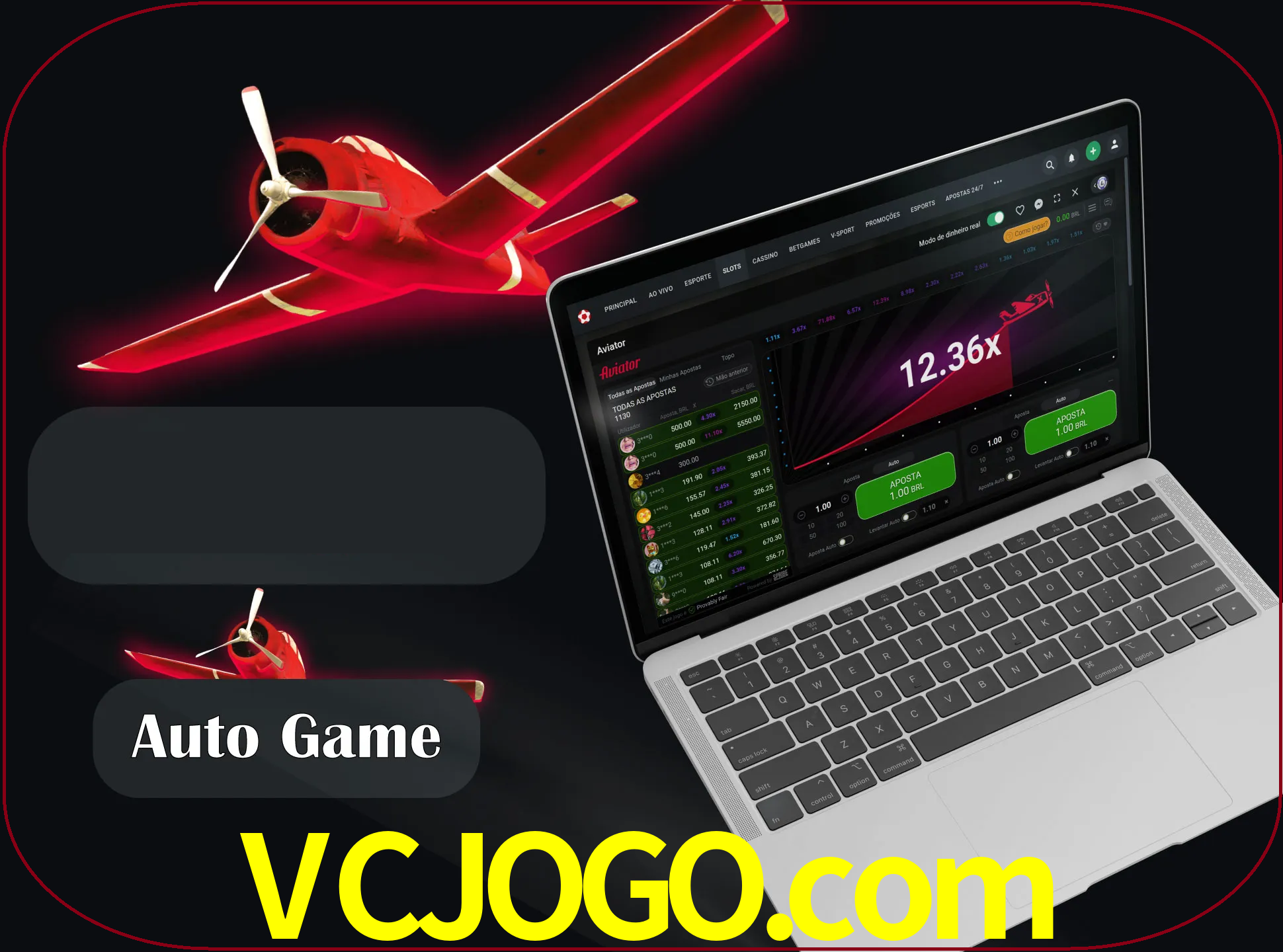 No modo automático, os jogos apostam e sacam seu dinheiro automaticamente.